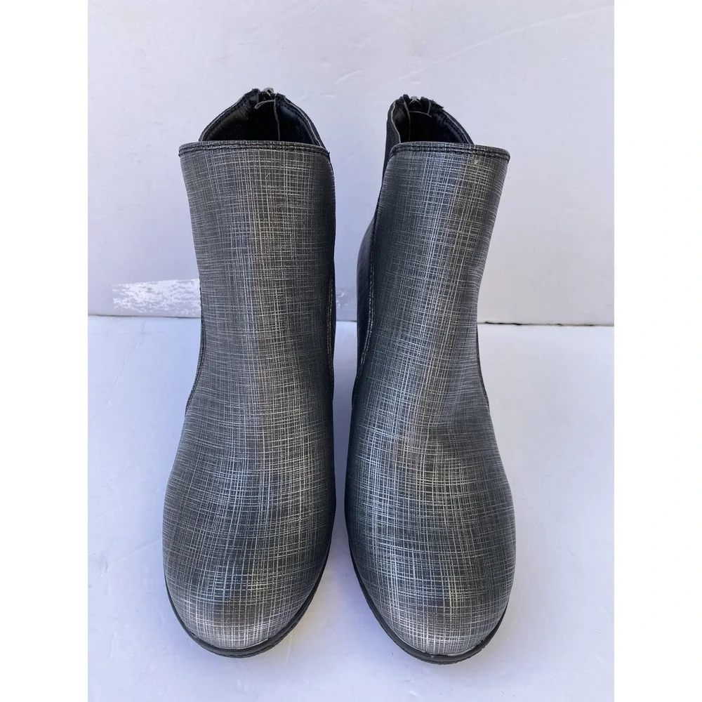 Secret Celebrity As 9 Alana Black/grey Ankle Boots, Zipper New Womens‎